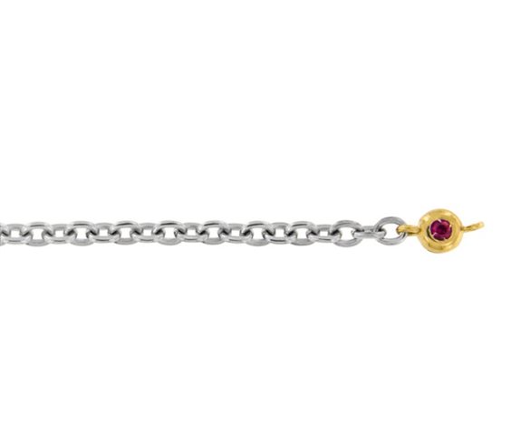 Bracciale Dédié in Titanio Rubino sintetico 0.03 Ct BRD2606 RU 003 GI - BRD2606 RU 003 GI